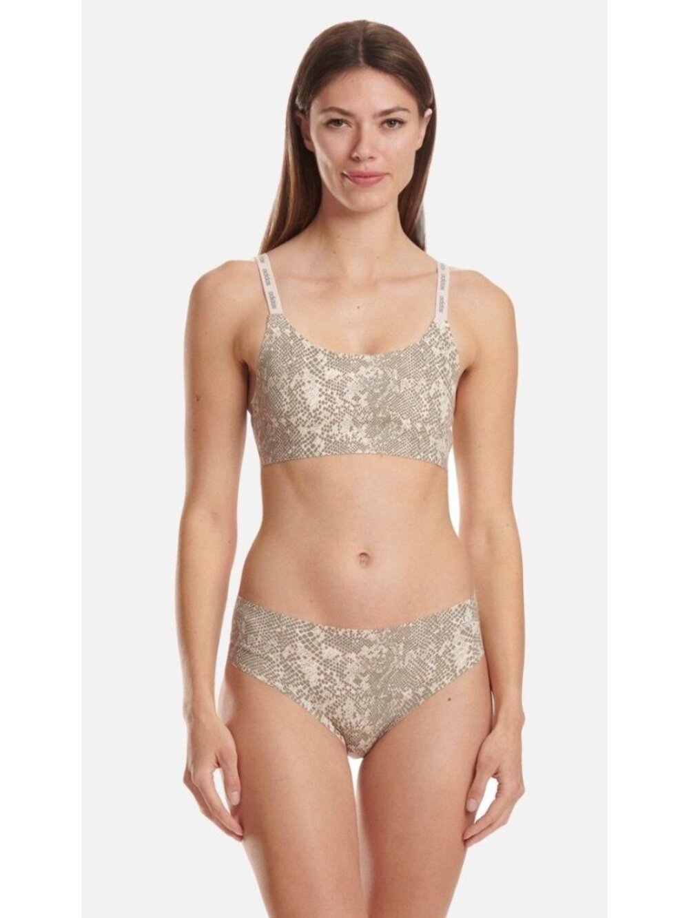 NWT Adidas Sports Bra Size L Snake Skin Pink $38 [jb]